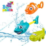 Joyfy 3 packs Outdoor Water Guns, Summer Animal Water Soakers Swimming Pool Toys for Kids and Adults